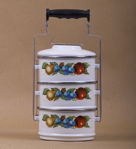 3 pcs Lunch Carrier With Aluminium Handle