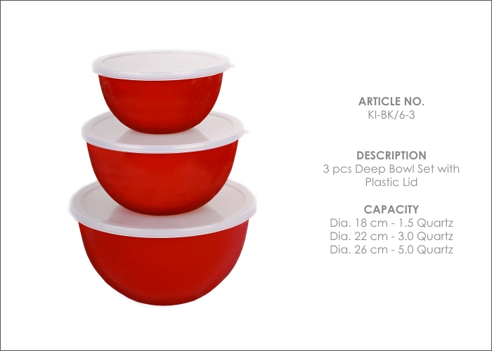 6 pcs Deep Bowl Set